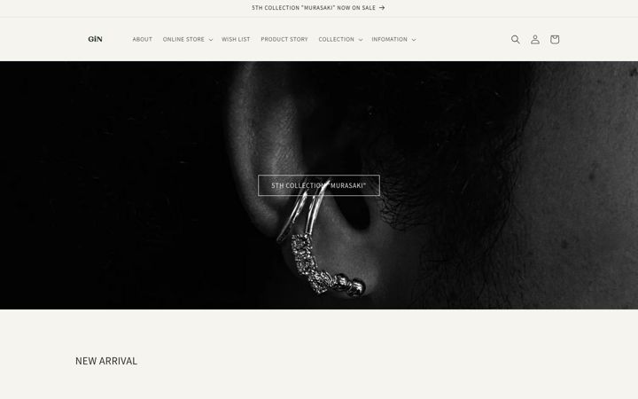 Screenshot of ginjewelrytokyo.com
