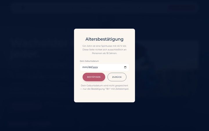 Screenshot of ginjohn.com