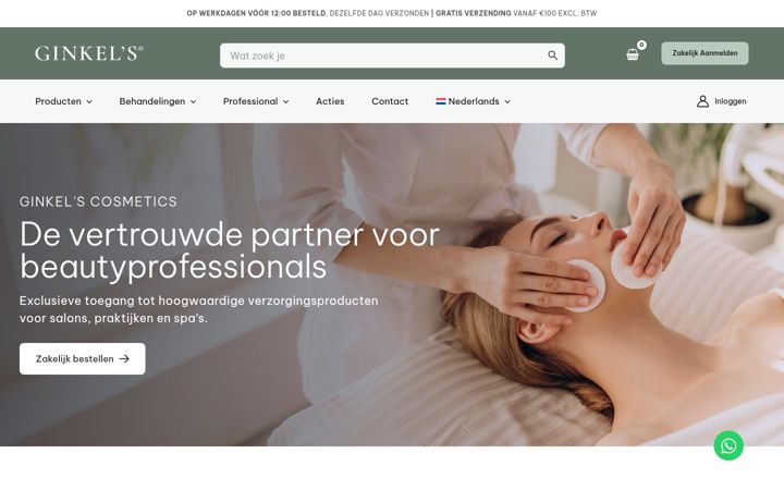 Screenshot of ginkelsshop.nl