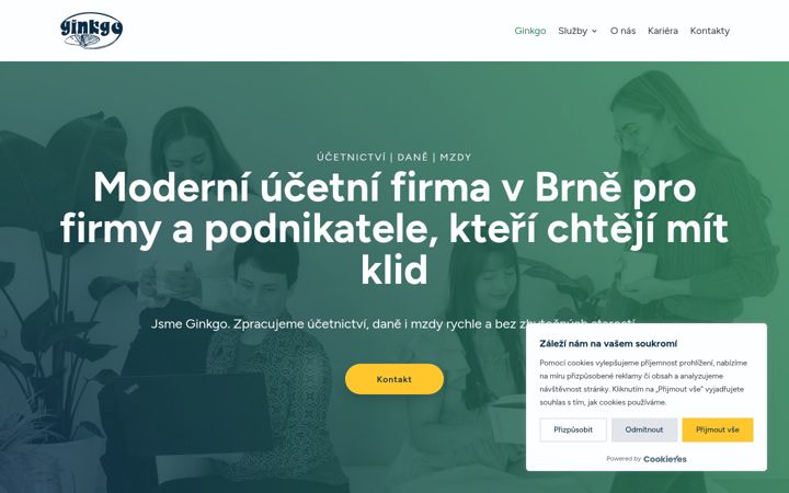 Screenshot of ginkgo.cz