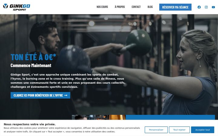 Screenshot of ginkgosport.fr
