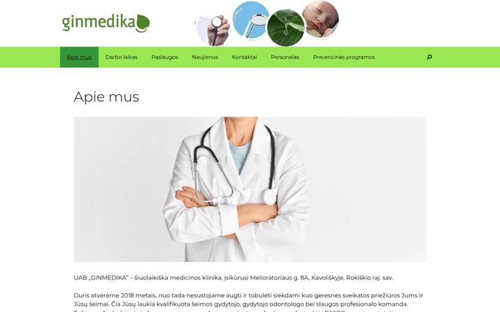 Screenshot of ginmedika.lt