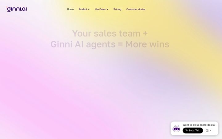 Screenshot of ginni.ai