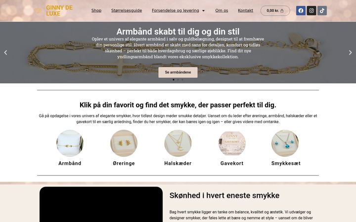 Screenshot of ginny.dk