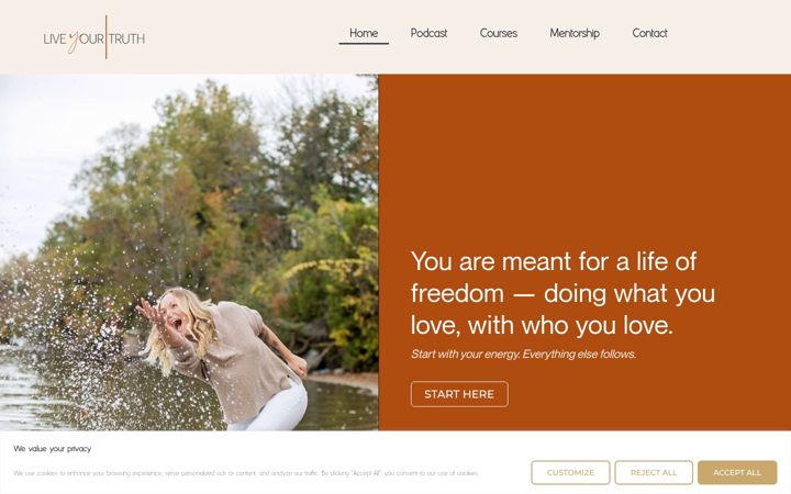 Screenshot of ginnygane.com