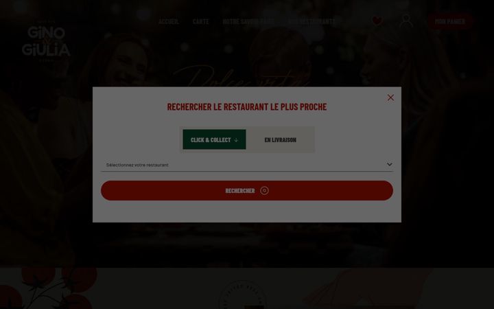 Screenshot of gino-et-giulia.fr