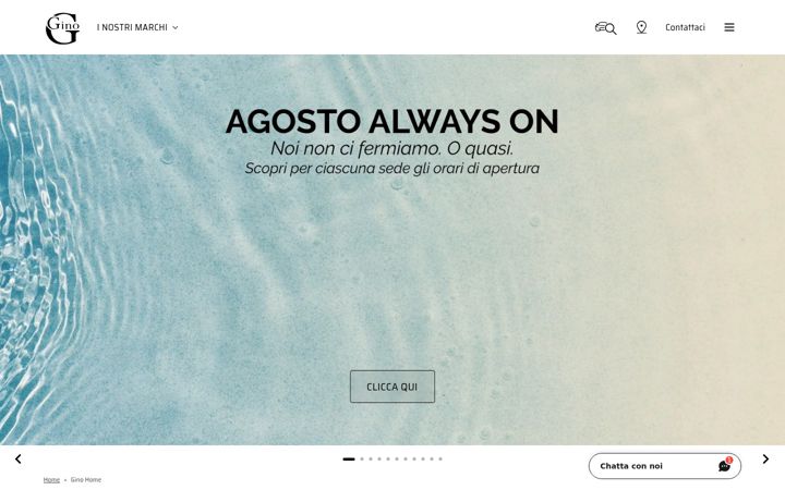 Screenshot of ginospa.com