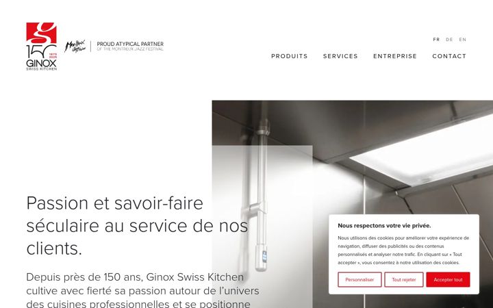 Screenshot of ginoxgroup.com