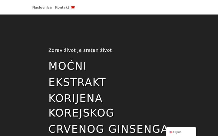 Snímek obrazovky ginseng.com.hr