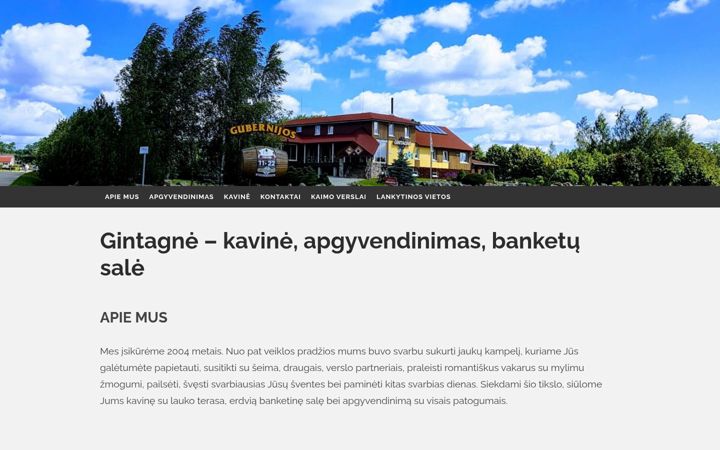 Screenshot of gintagne.lt