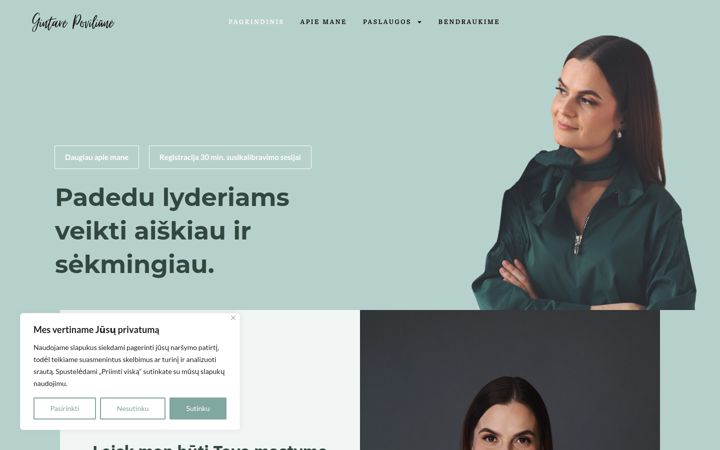 Screenshot of gintarepoviliune.lt
