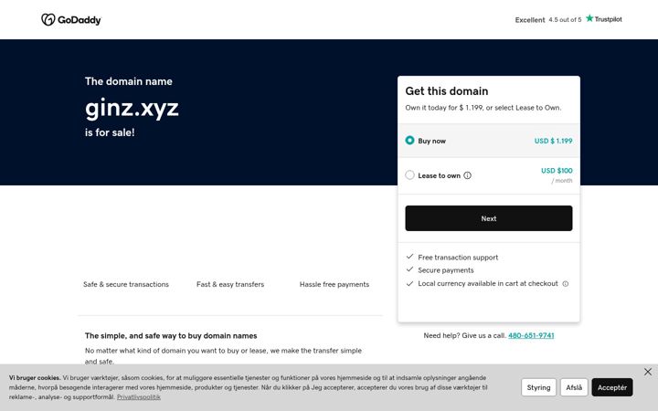 Screenshot of ginz.xyz