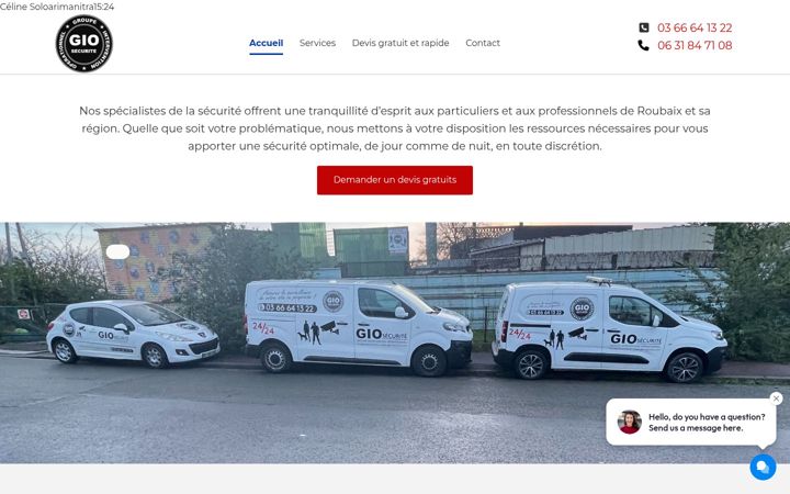 Screenshot of gio-securite.com