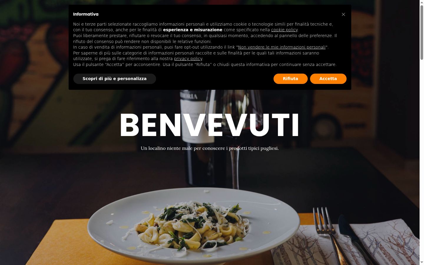 Screenshot tal-banner tal-kunsens muri qabel kwalunkwe interazzjoni