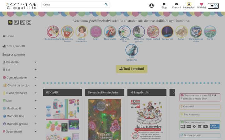 Screenshot of giocabilita.it