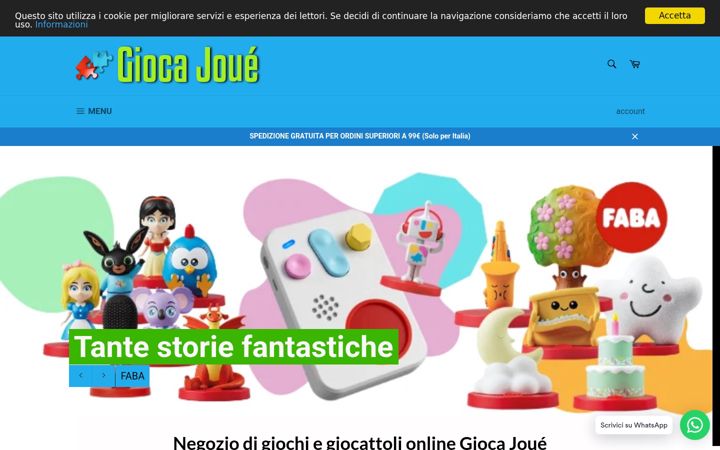 Screenshot of giocajoue.com