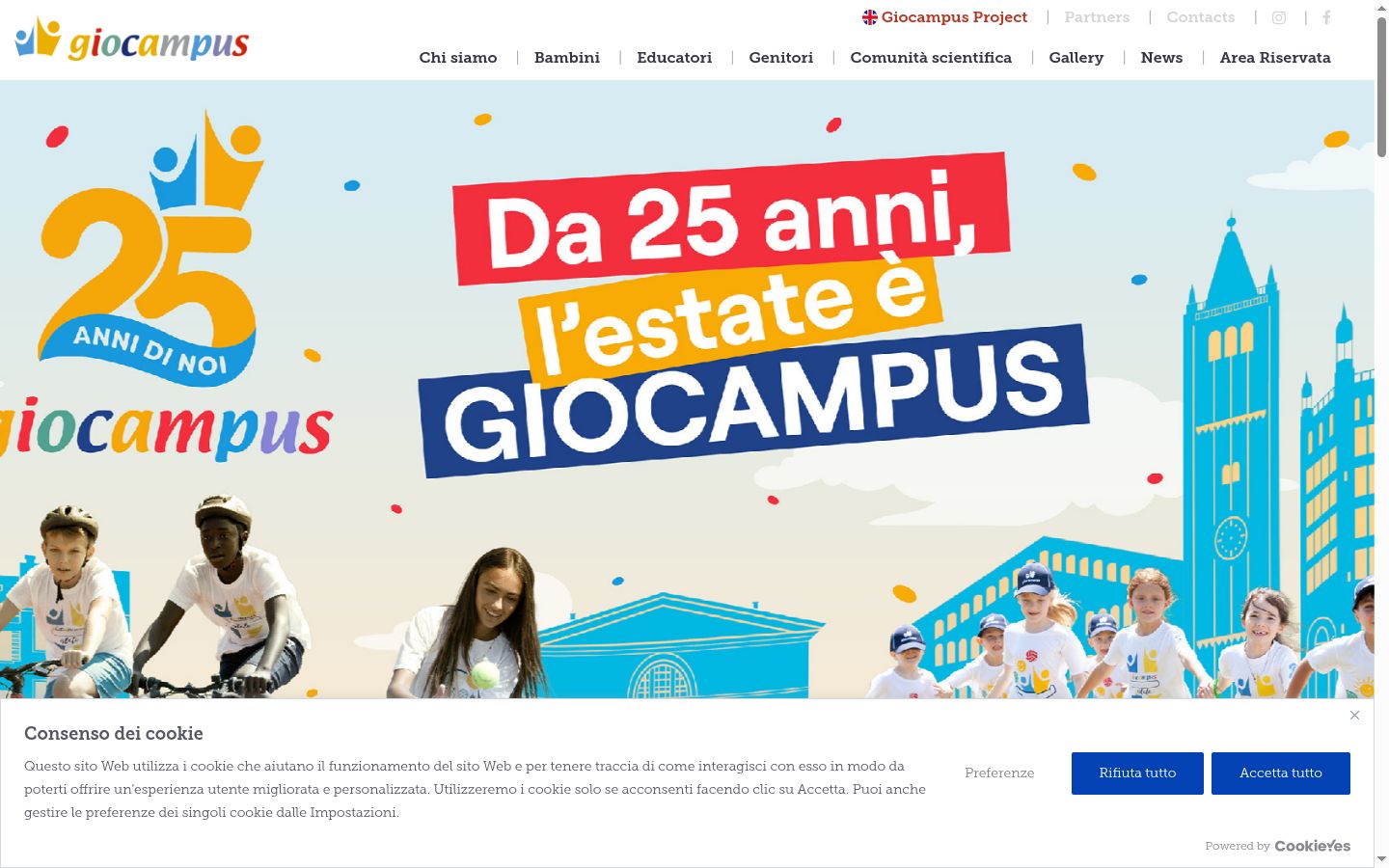 Screenshot van de toestemmingsbanner zoals getoond vóór enige interactie