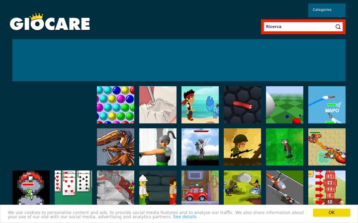Screenshot of giocare.it
