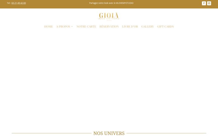 Screenshot of gioia-studio.com