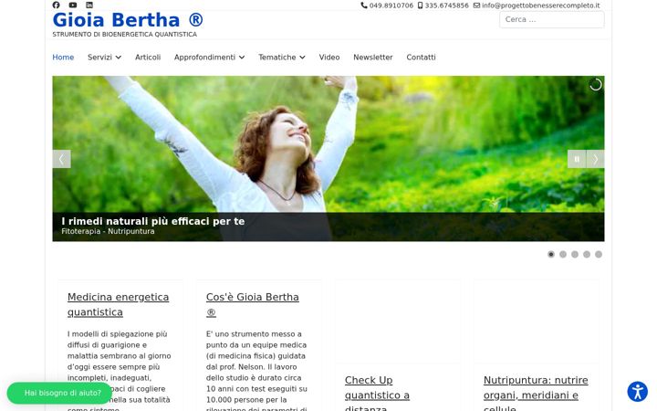 Screenshot of gioiabertha.it