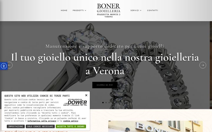Screenshot of gioielleriaboner.eu