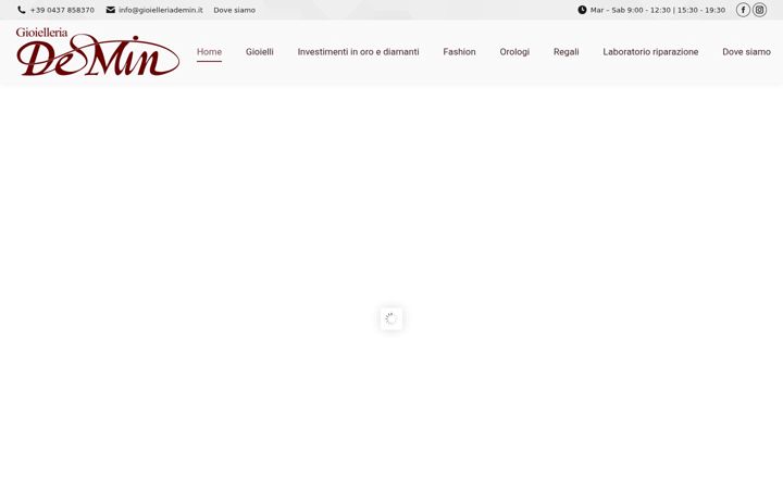 Screenshot of gioielleriademin.it