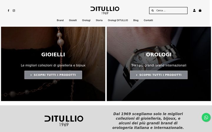 Screenshot von gioielleriaditullio.it