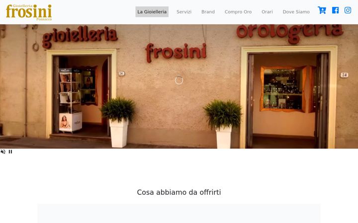 Screenshot of gioielleriafrosini.com