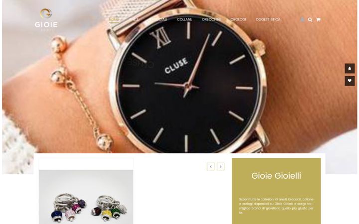 Screenshot of gioielleriagioie.it