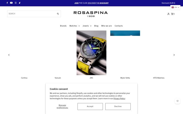 Skjámynd af gioielleriarosaspina.shop