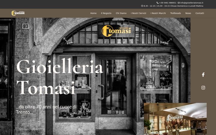 Screenshot of gioielleriatomasi.it