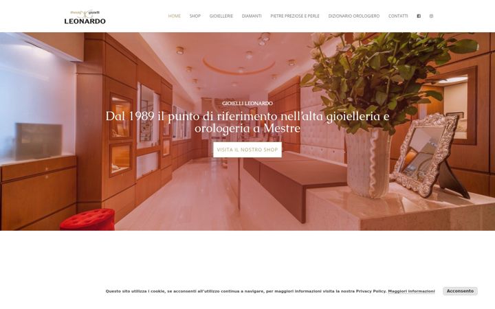 Screenshot of gioiellileonardo.com