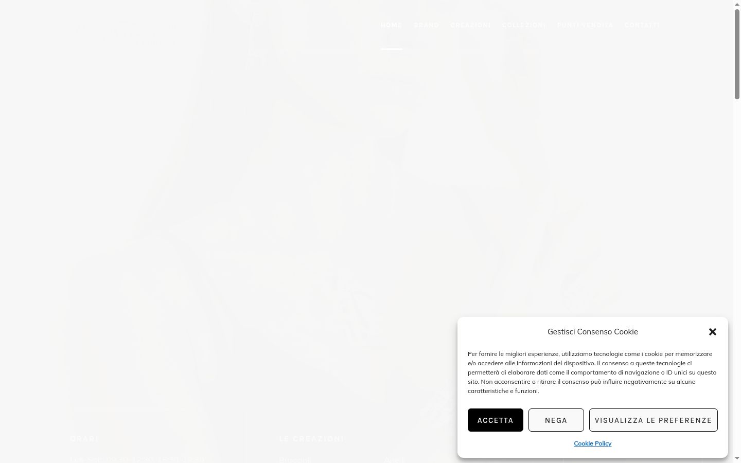 Captura de pantalla del banner de consentimiento mostrado antes de cualquier interacción