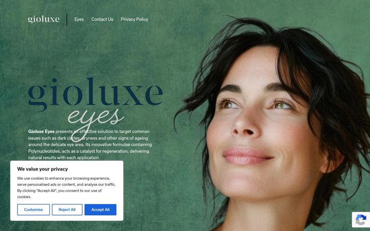 Screenshot of gioluxe.co.uk