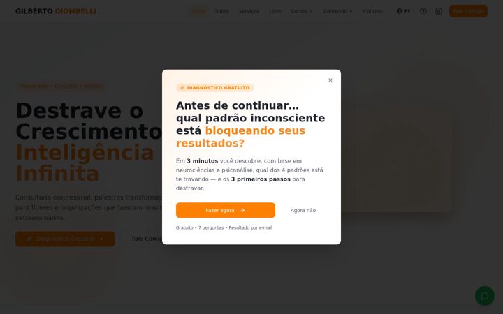Screenshot of giombelli.com.br