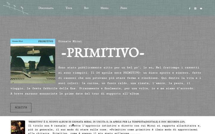 Screenshot of gionatamirai.com