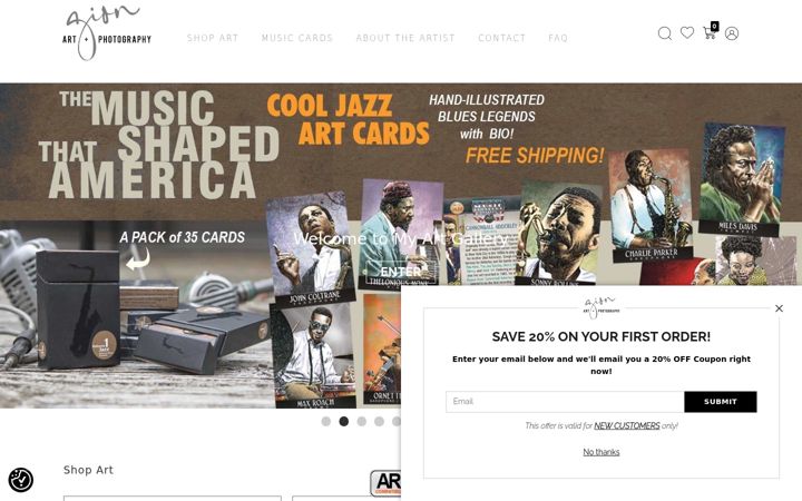 Screenshot of gionphotography.com