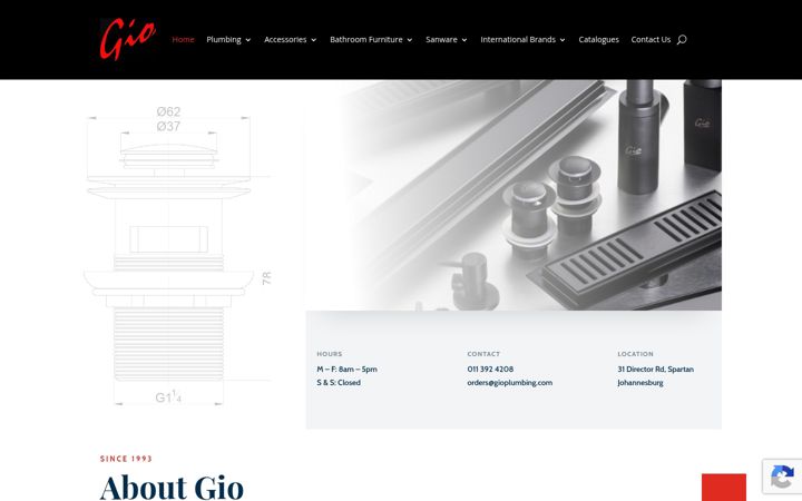 Screenshot of gioplumbing.com