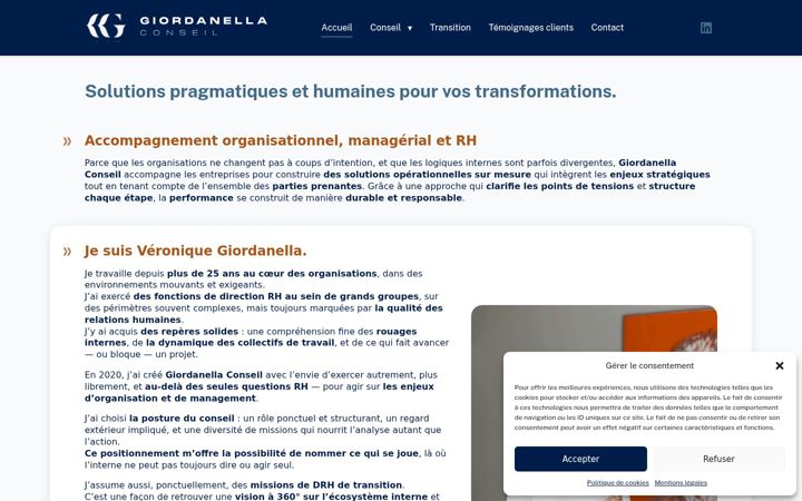 Screenshot of giordanella-conseil.fr