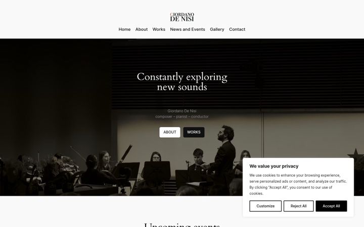 Screenshot of giordanodenisi.com