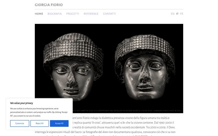 Screenshot of giorgiafiorio.com