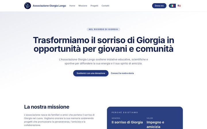 Screenshot of giorgialongo.it