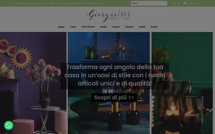 Screenshot of giorgioidee.it