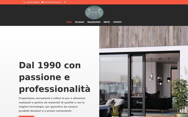 Screenshot of giorgioinox.it