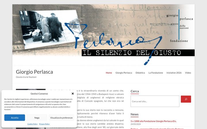 Screenshot of giorgioperlasca.it