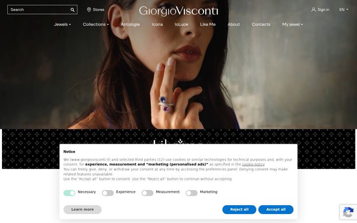 Screenshot of giorgiovisconti.it