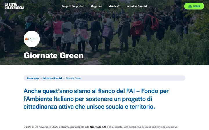 Screenshot of giornategreen.com