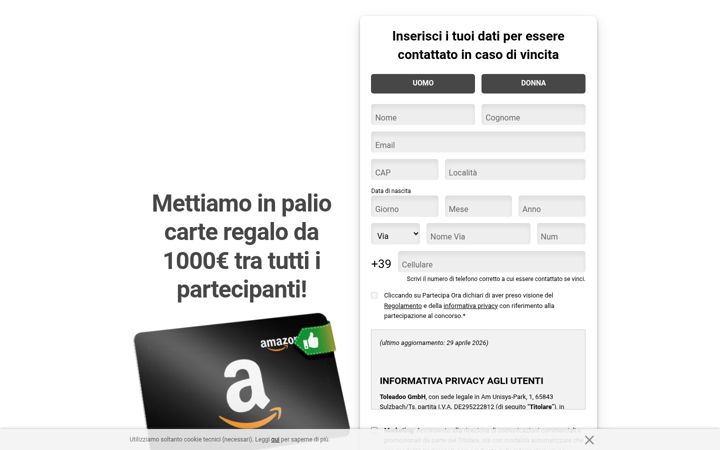 Screenshot of giornofortunato.com