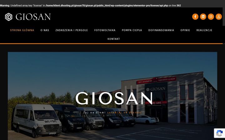 Screenshot of giosan.pl