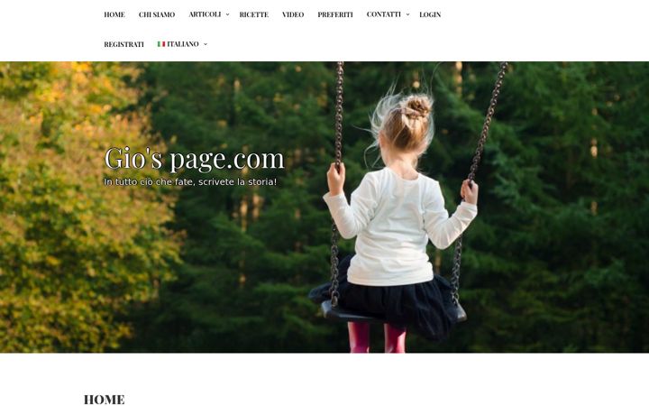 Screenshot of giospage.com